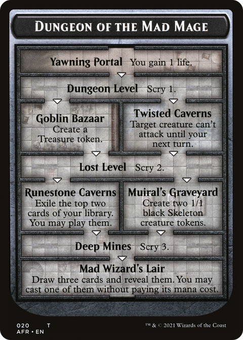 Dungeon of the Mad Mage (OVER-020) - Adventures in the Forgotten Realms Tokens