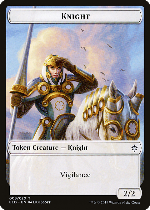 Knight Token (ELD-003) - Throne of Eldraine Tokens