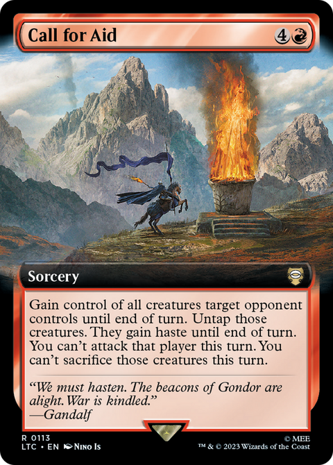 Call for Aid (Extended Art) (LTC-113) - Tales of Middle-earth Commander: (Extended Art)