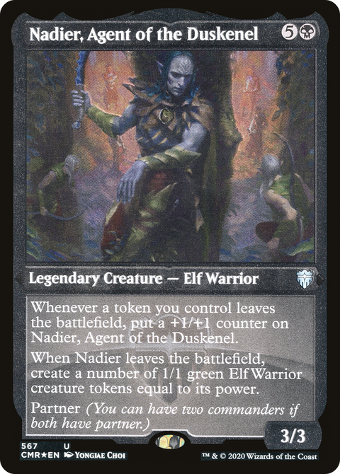 Nadier, Agent of the Duskenel (Foil Etched) (CMR-567) - Commander Legends Etched Foil