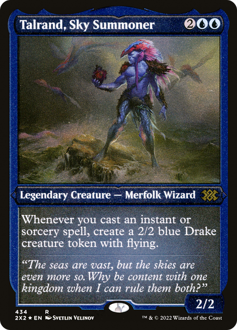 Talrand, Sky Summoner (2X2-434) - Double Masters 2022 Foil