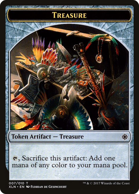 Treasure Token (007) (XLN-007) - Ixalan Tokens Foil