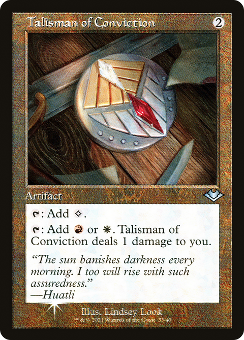 Talisman of Conviction (Retro Frame) (MH1-033) - Modern Horizons 1 Timeshifts Foil