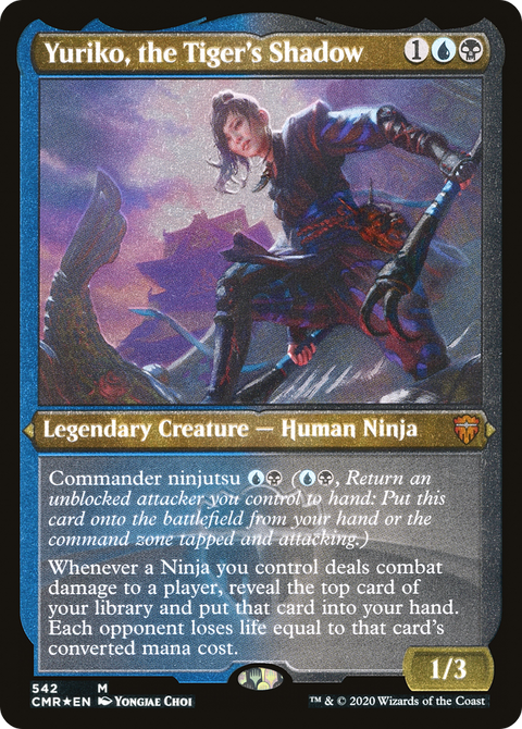 Yuriko, the Tiger's Shadow (Foil Etched) (CMR-542) - Commander Legends Etched Foil