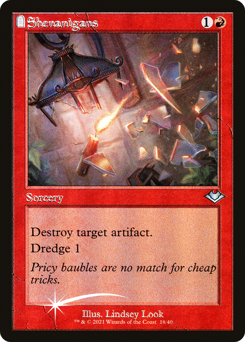 Shenanigans (Retro Frame) (MH1-018) - Modern Horizons 1 Timeshifts: (tombstone) Etched Foil