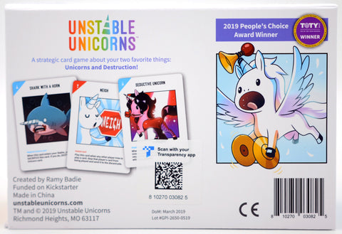 Unstable Unicorns Card Game