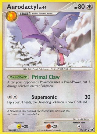 Aerodactyl 015  - Reverse Holofoil Majestic Dawn - Rare