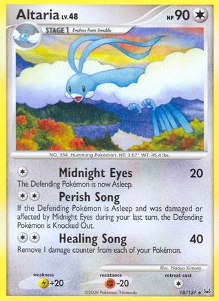 Altaria 018  Platinum - Rare