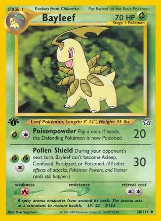 Bayleef (28) 028/111  - Unlimited Neo Genesis - Uncommon