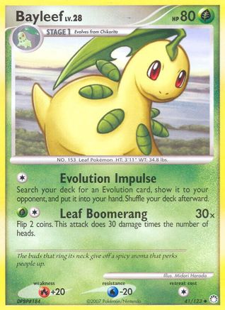 Bayleef 041/123  Mysterious Treasures - Uncommon