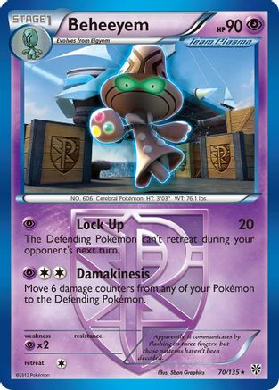 Beheeyem (Team Plasma) 070  - Reverse Holofoil Plasma Storm - Rare