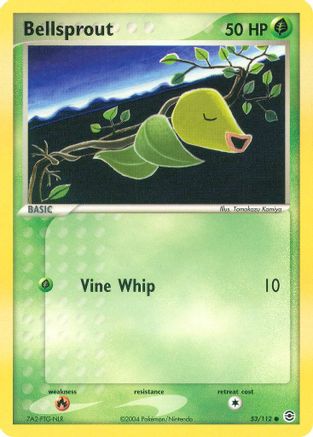 Bellsprout 053/112  - Reverse Holofoil FireRed & LeafGreen - Common