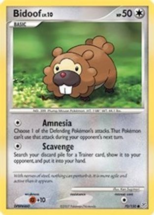 Bidoof 070/130  Diamond and Pearl - Common