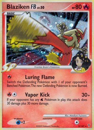 Blaziken FB 002  - Reverse Holofoil Supreme Victors - Holo Rare