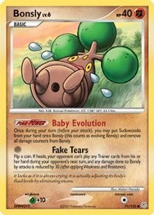 Bonsly 071/130  - Reverse Holofoil Diamond and Pearl - Common