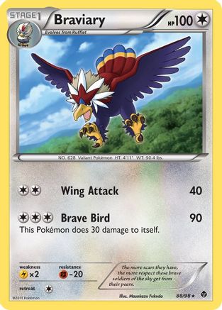 Braviary 088  - Holofoil Emerging Powers - Holo Rare