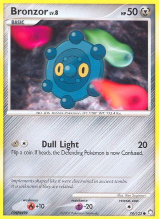 Bronzor 074/123  - Reverse Holofoil Mysterious Treasures - Common