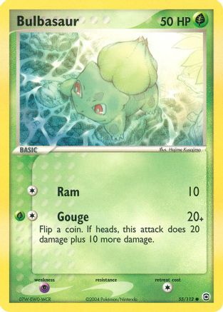 Bulbasaur 055/112  - Reverse Holofoil FireRed & LeafGreen - Common
