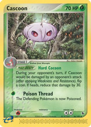 Cascoon 026  - Reverse Holofoil Ruby and Sapphire - Uncommon