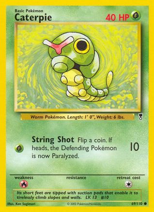 Caterpie 069/110  - Reverse Holofoil Legendary Collection - Common