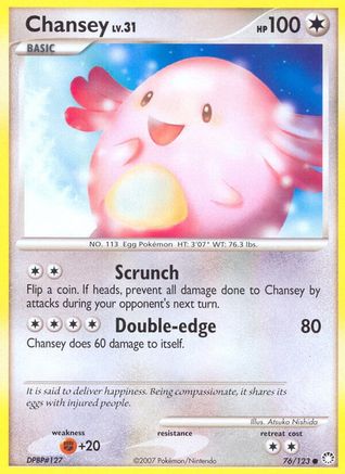 Chansey 076/123  - Reverse Holofoil Mysterious Treasures - Common