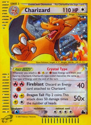 Charizard 146  - Reverse Holofoil Skyridge - Secret Rare