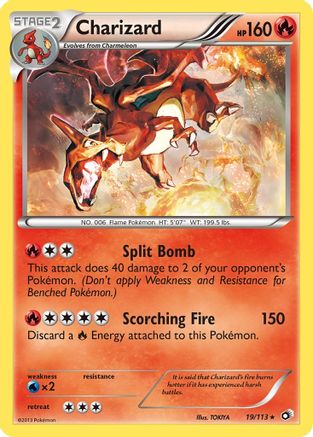 Charizard 019/113  - Holofoil Legendary Treasures - Holo Rare