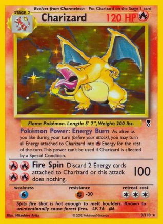 Charizard 003  - Reverse Holofoil Legendary Collection - Holo Rare