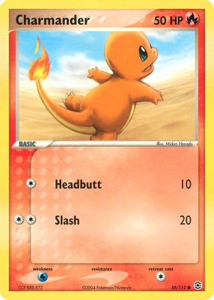 Charmander 058/112  FireRed & LeafGreen - Common