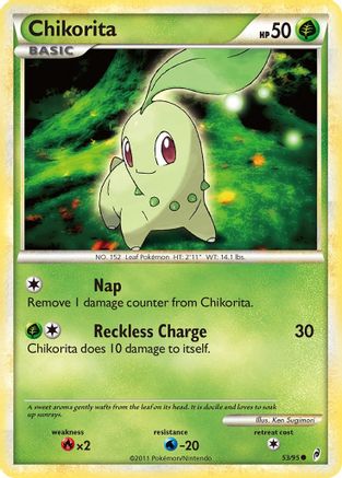 Chikorita 053/95  - Reverse Holofoil Call of Legends - Common