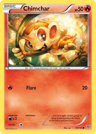 Chimchar 015/135  Plasma Storm - Common