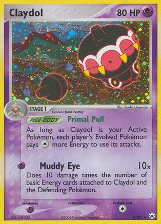 Claydol 002/101  - Reverse Holofoil Hidden Legends - Holo Rare