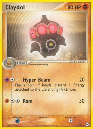 Claydol 031/101  - Reverse Holofoil Hidden Legends - Uncommon