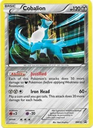 Cobalion BW72  - Holofoil Black and White Promos - Promo
