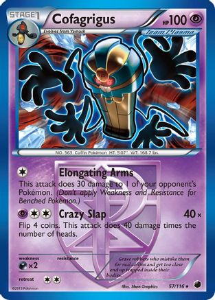 Cofagrigus (Team Plasma) (57) 057  Plasma Freeze - Rare