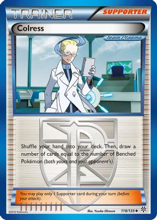 Colress (Team Plasma) 118/135  Plasma Storm - Uncommon