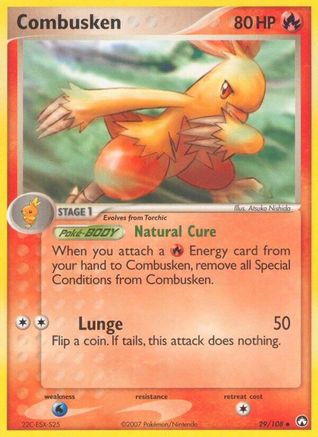 Combusken 029/108  - Reverse Holofoil Power Keepers - Uncommon