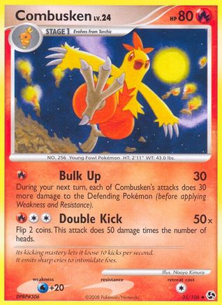 Combusken 035  - Reverse Holofoil Great Encounters - Uncommon