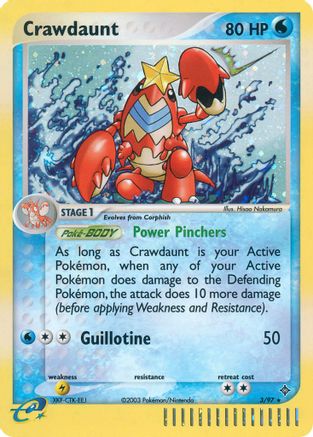 Crawdaunt 003/97  - Holofoil Dragon - Holo Rare