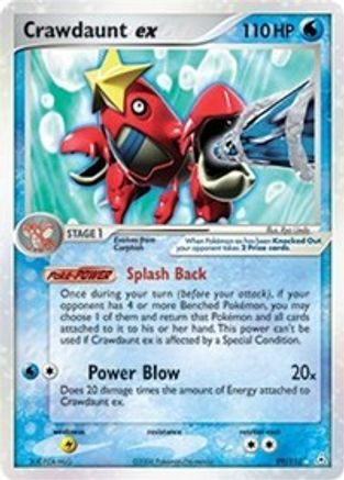 Crawdaunt ex 099  - Holofoil Holon Phantoms - Ultra Rare
