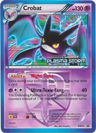 Crobat BW51  - Holofoil Black and White Promos - Promo