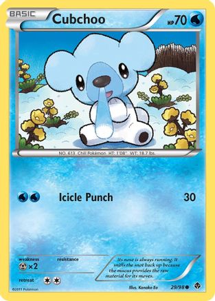 Cubchoo (29) 029  - Reverse Holofoil Emerging Powers - Common