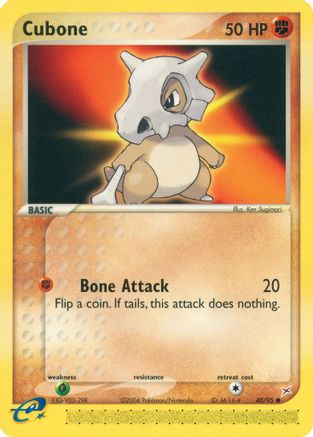 Cubone 040/95  - Reverse Holofoil Team Magma vs Team Aqua - Common