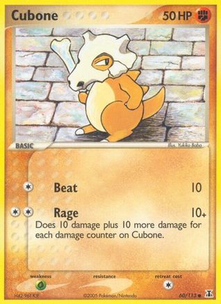 Cubone 060/113  - Reverse Holofoil Delta Species - Common