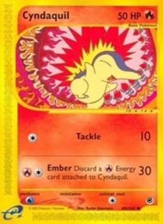 Cyndaquil (105) 105/165  - Reverse Holofoil Expedition - Common