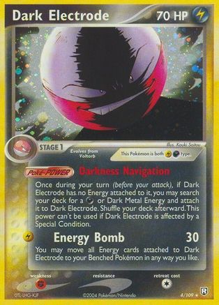 Dark Electrode 004/109  Team Rocket Returns - Holo Rare