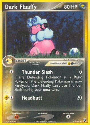Dark Flaaffy 033/109  Team Rocket Returns - Uncommon