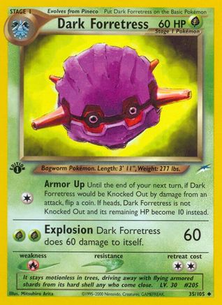 Dark Forretress 035/105  - 1st Edition Neo Destiny - Uncommon