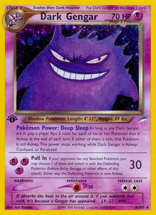 Dark Gengar 006  - 1st Edition Holofoil Neo Destiny - Holo Rare
