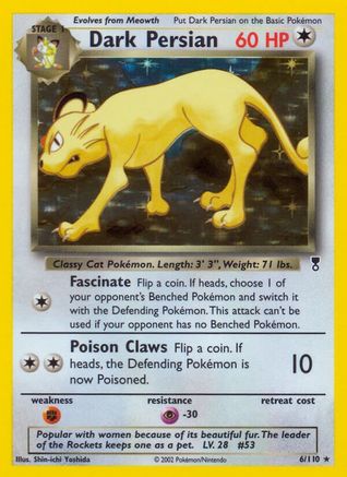 Dark Persian 006  - Reverse Holofoil Legendary Collection - Holo Rare